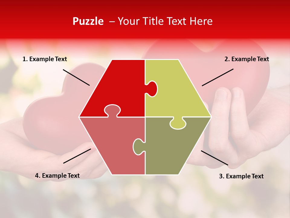 Give Happiness Hand PowerPoint Template