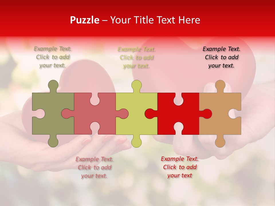 Give Happiness Hand PowerPoint Template