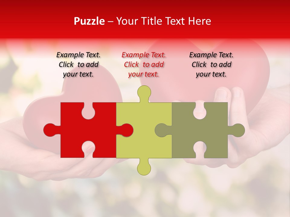 Give Happiness Hand PowerPoint Template