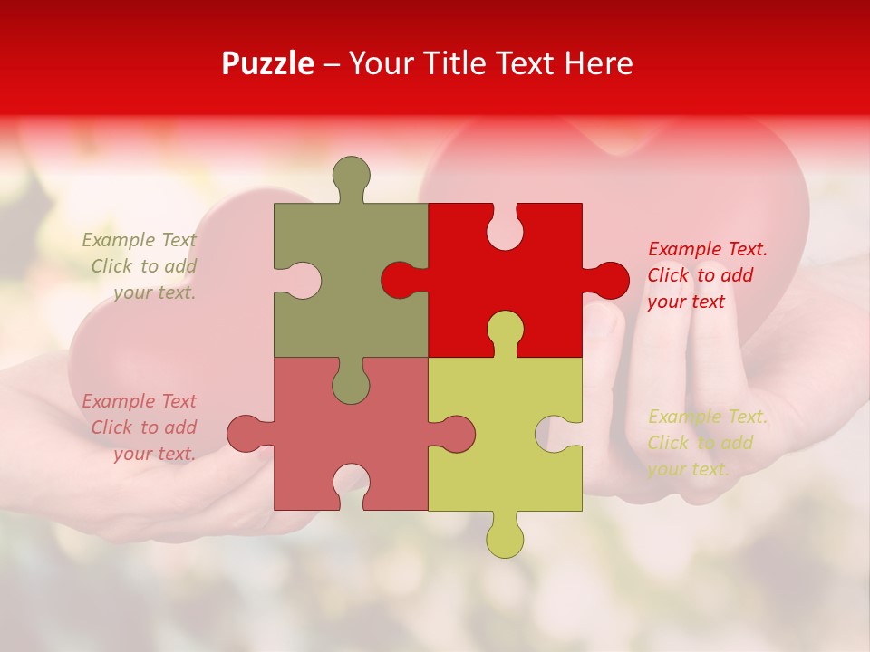 Give Happiness Hand PowerPoint Template