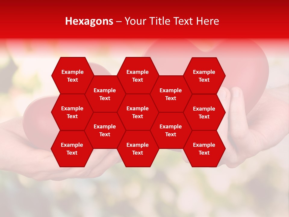 Give Happiness Hand PowerPoint Template