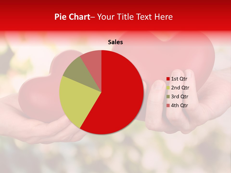Give Happiness Hand PowerPoint Template