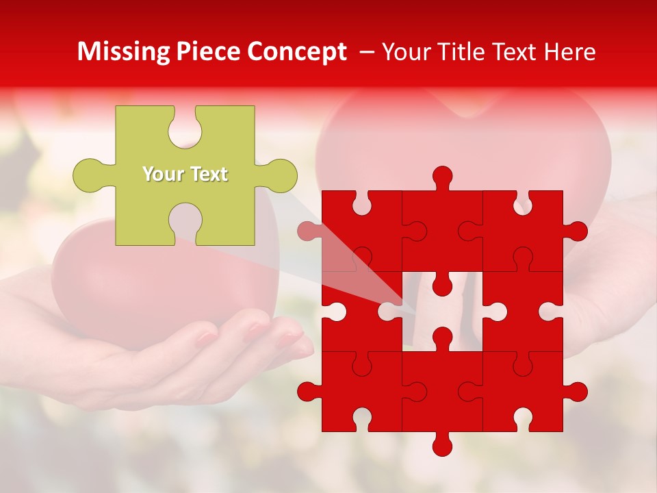 Give Happiness Hand PowerPoint Template