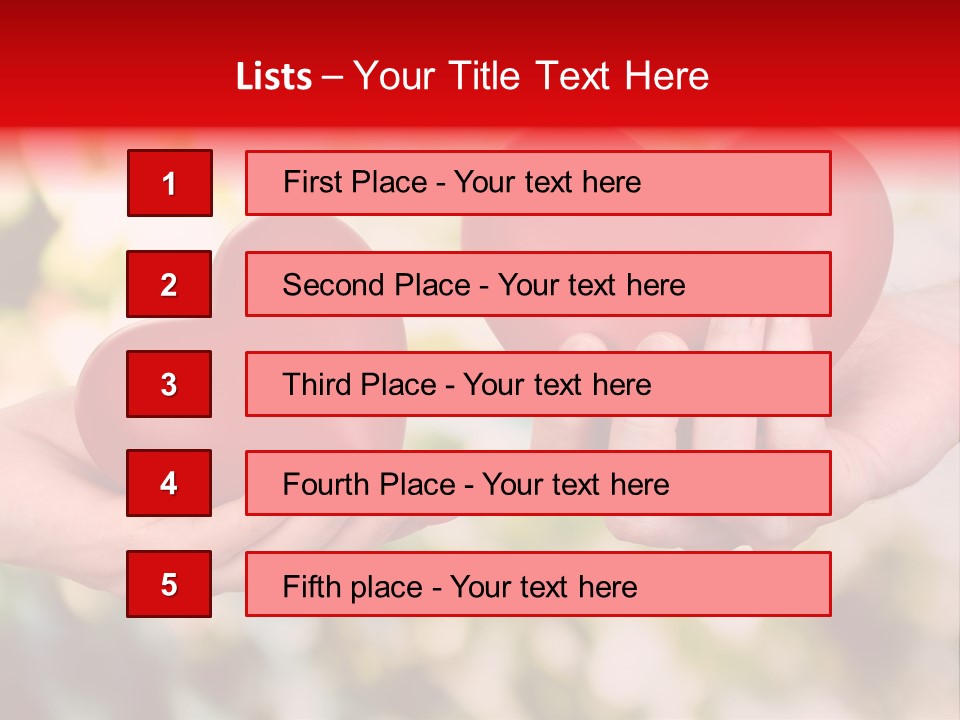 Give Happiness Hand PowerPoint Template