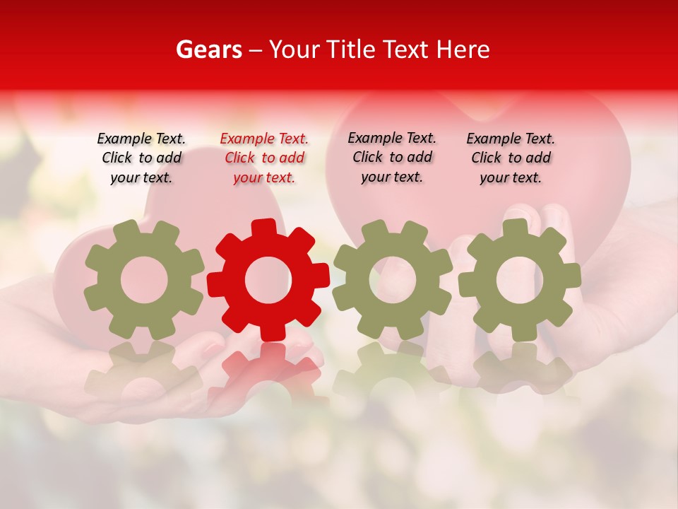 Give Happiness Hand PowerPoint Template