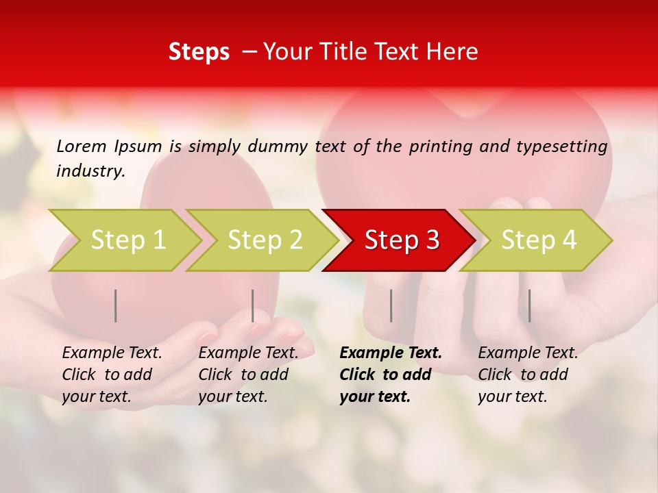 Give Happiness Hand PowerPoint Template