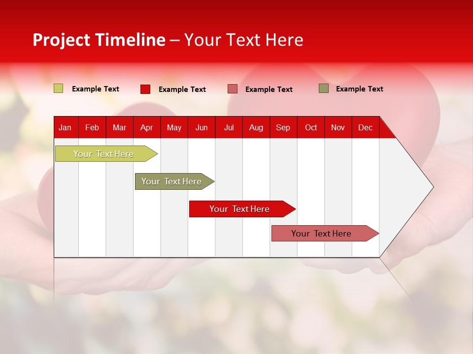 Give Happiness Hand PowerPoint Template