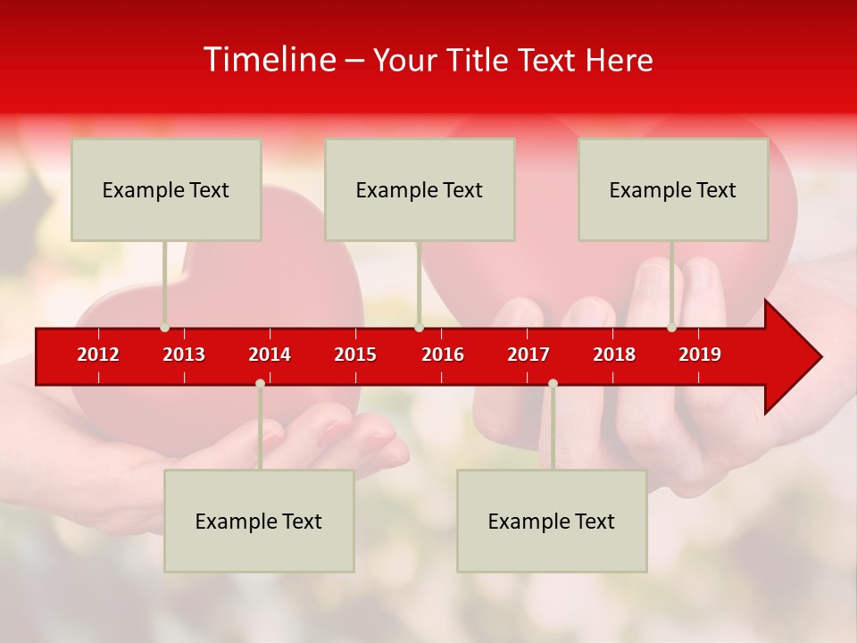 Give Happiness Hand PowerPoint Template