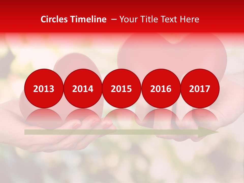 Give Happiness Hand PowerPoint Template