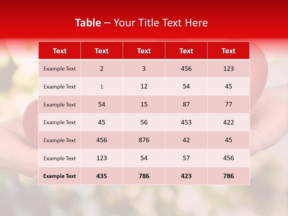 Give Happiness Hand PowerPoint Template