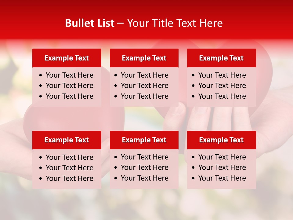Give Happiness Hand PowerPoint Template