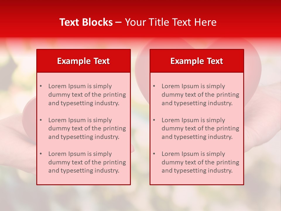 Give Happiness Hand PowerPoint Template