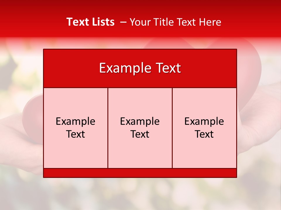 Give Happiness Hand PowerPoint Template