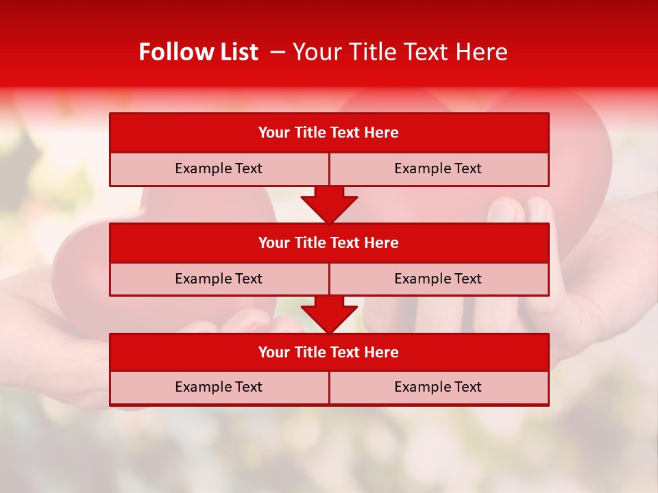 Give Happiness Hand PowerPoint Template