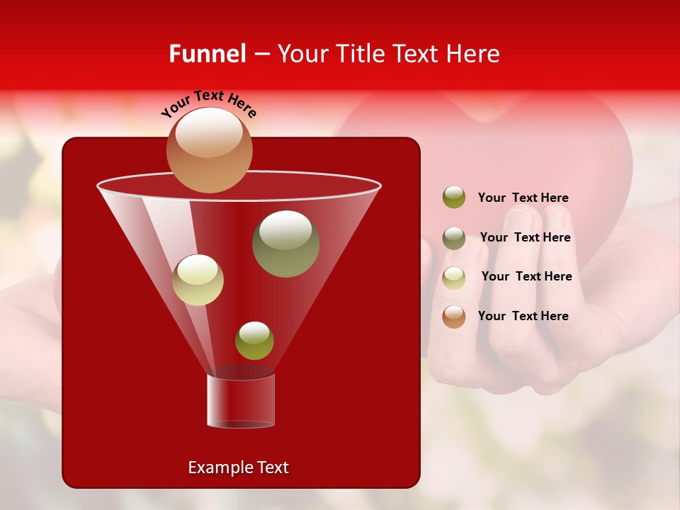 Give Happiness Hand PowerPoint Template