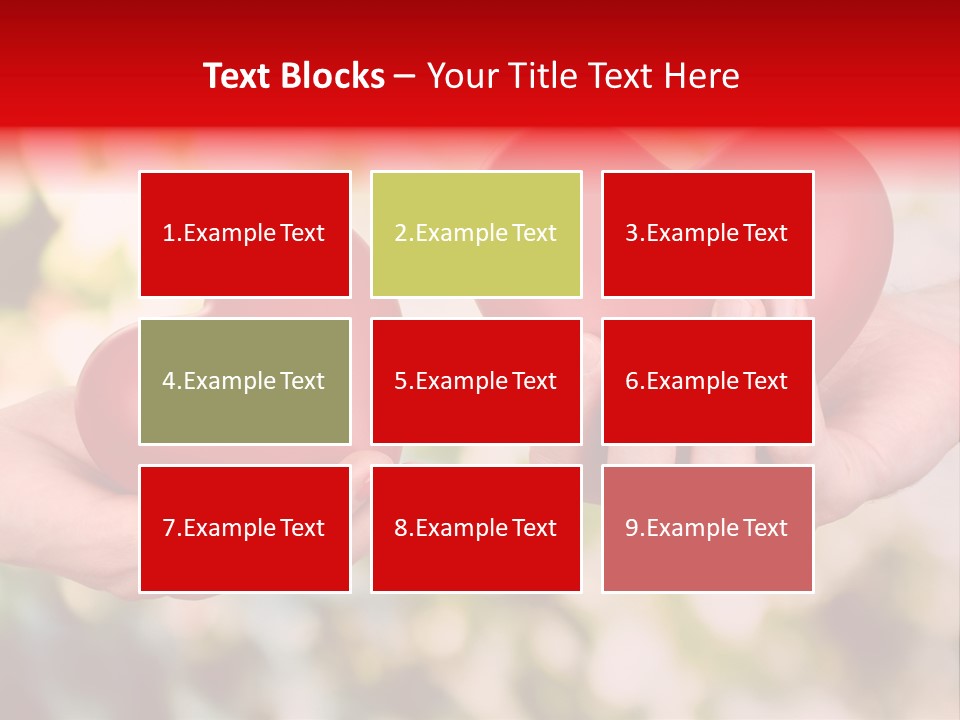 Give Happiness Hand PowerPoint Template