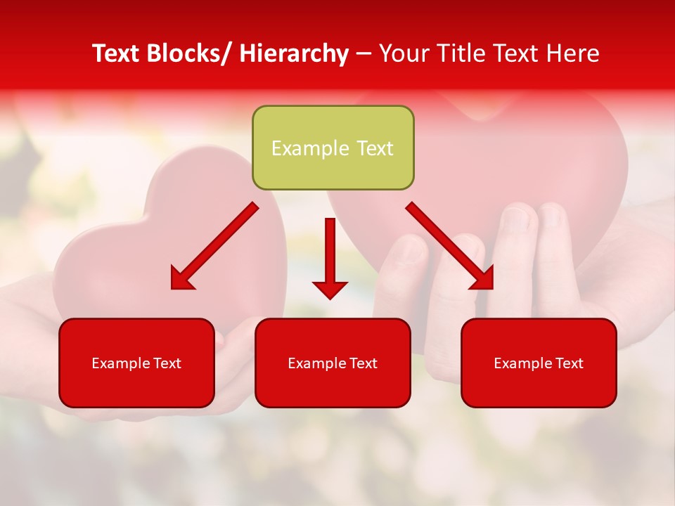 Give Happiness Hand PowerPoint Template