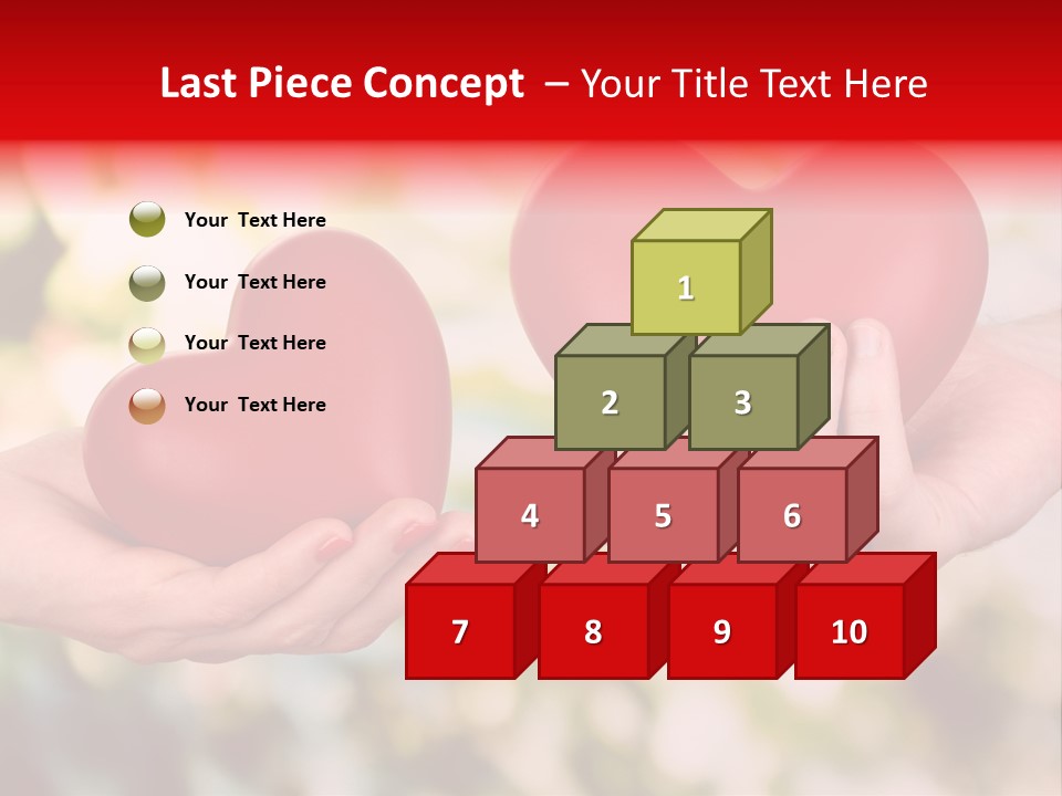 Give Happiness Hand PowerPoint Template