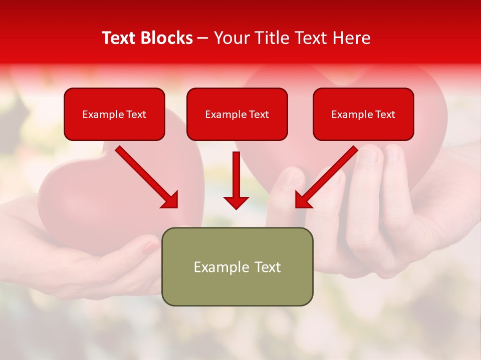 Give Happiness Hand PowerPoint Template