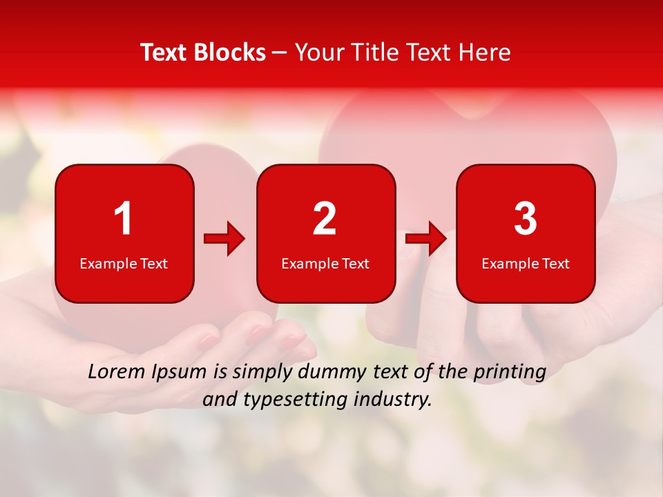 Give Happiness Hand PowerPoint Template