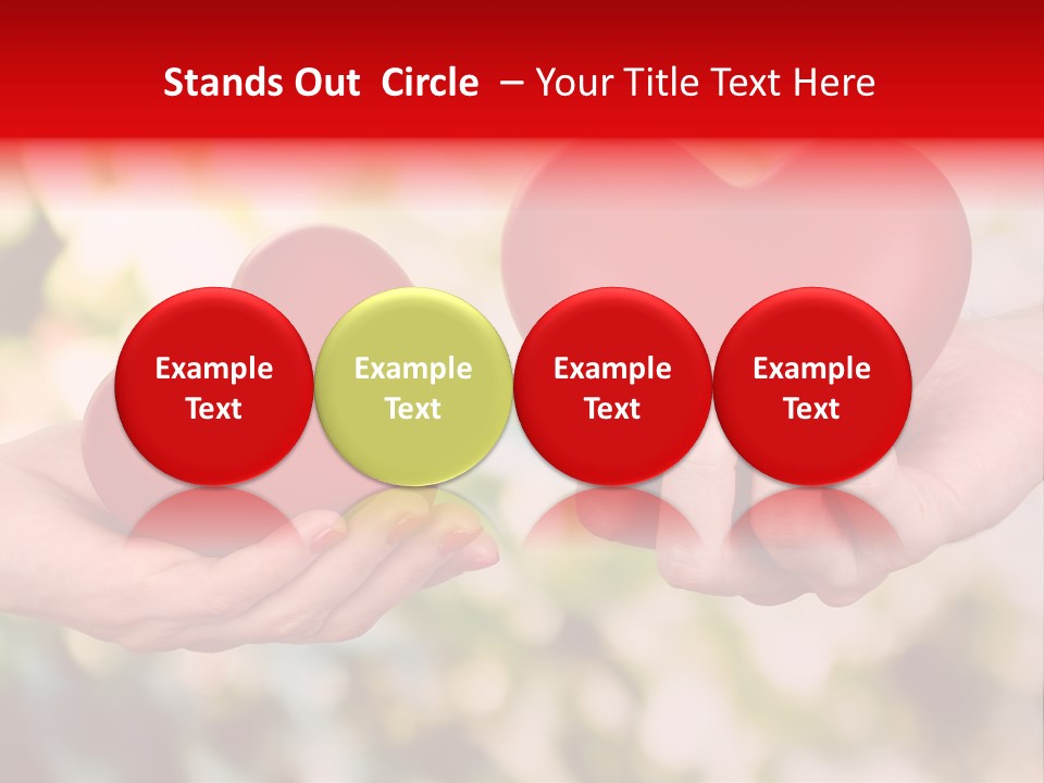 Give Happiness Hand PowerPoint Template