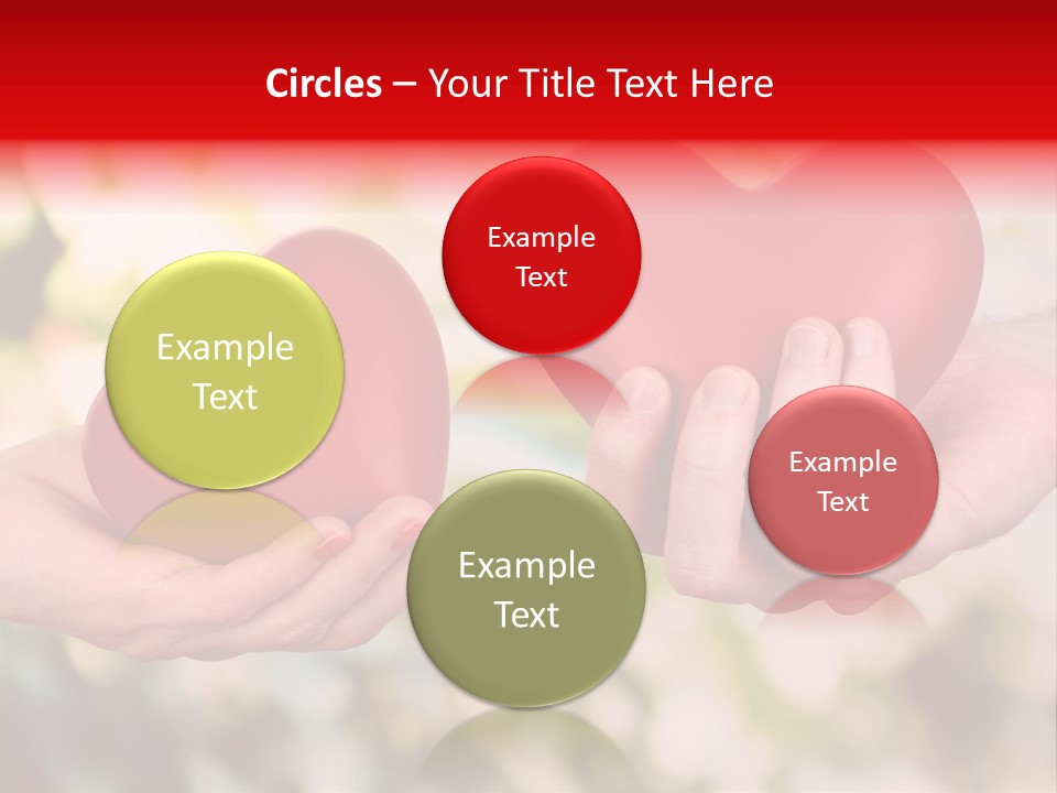 Give Happiness Hand PowerPoint Template