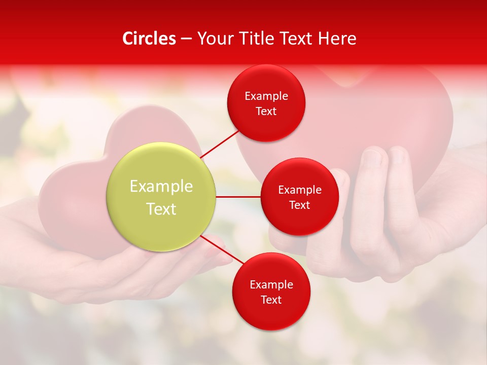 Give Happiness Hand PowerPoint Template