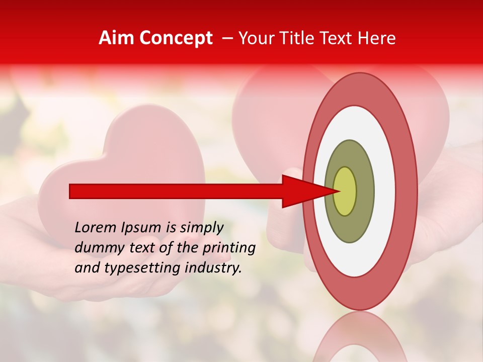 Give Happiness Hand PowerPoint Template