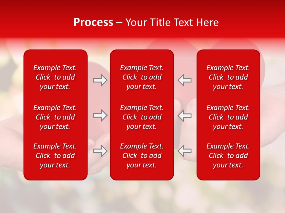 Give Happiness Hand PowerPoint Template