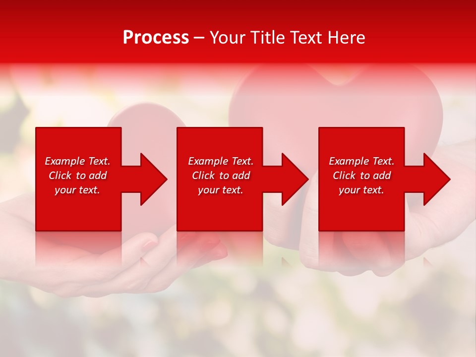 Give Happiness Hand PowerPoint Template