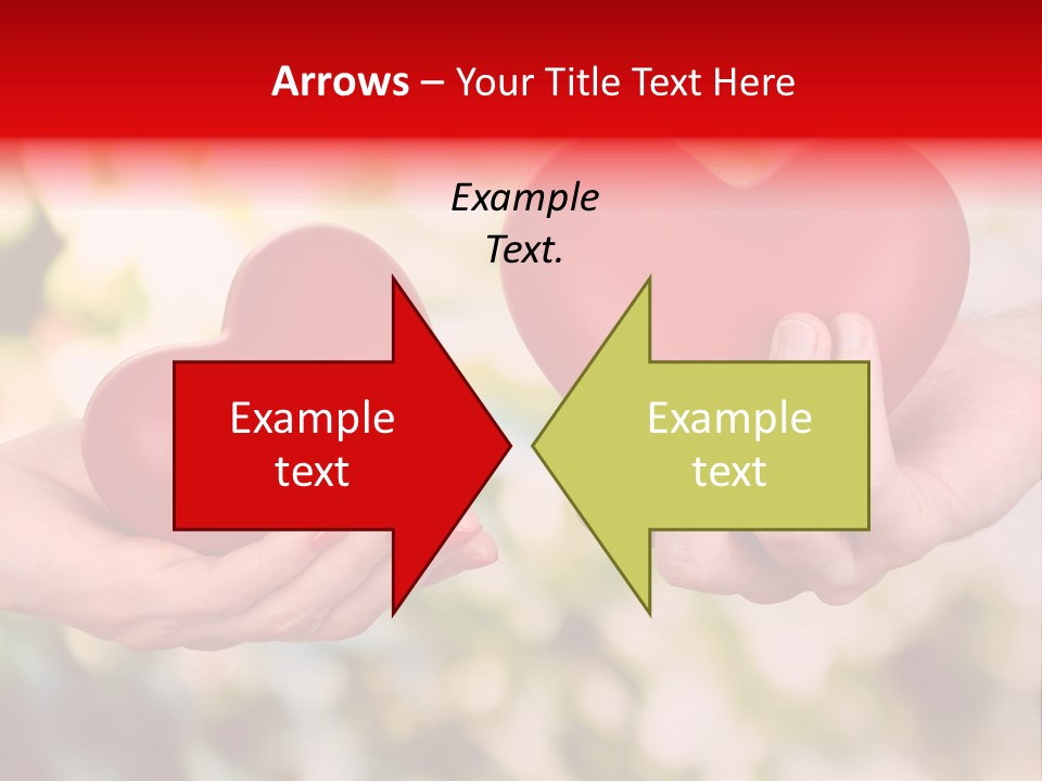 Give Happiness Hand PowerPoint Template