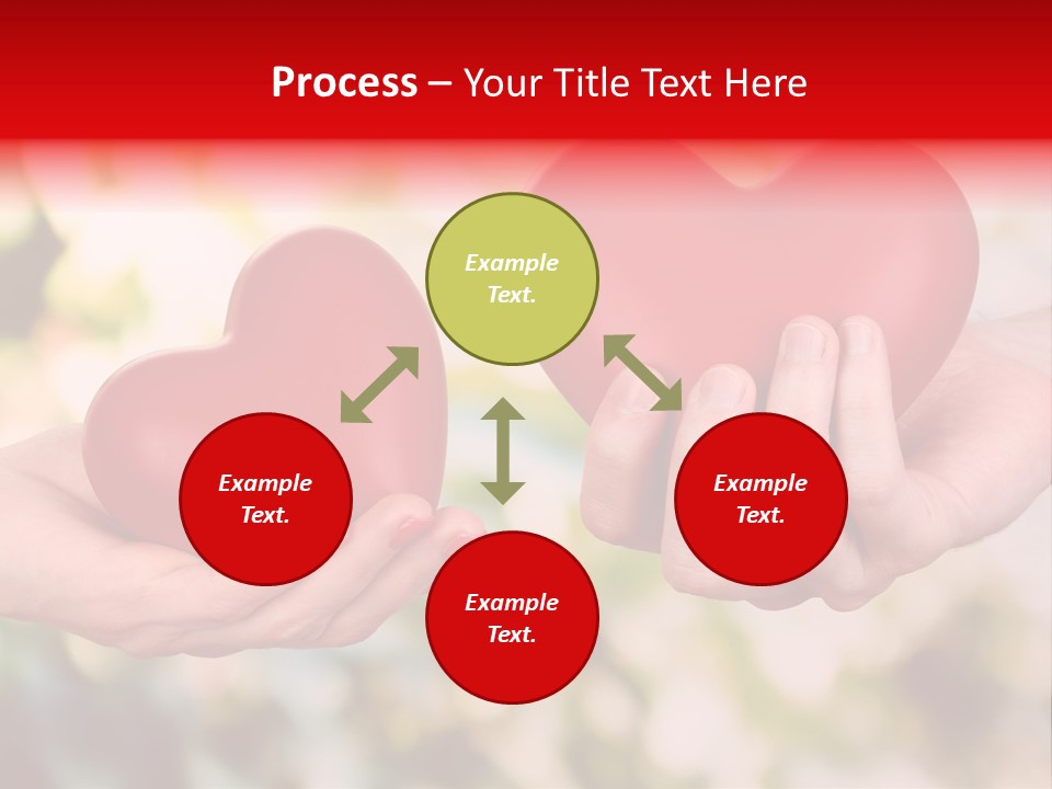 Give Happiness Hand PowerPoint Template