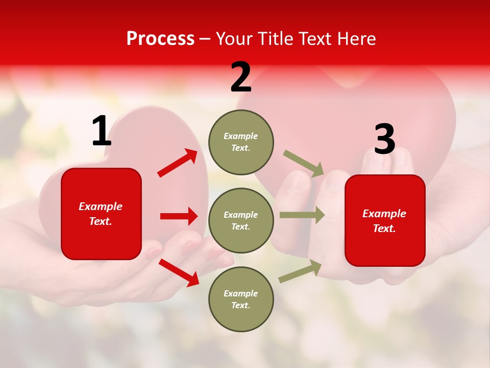 Give Happiness Hand PowerPoint Template