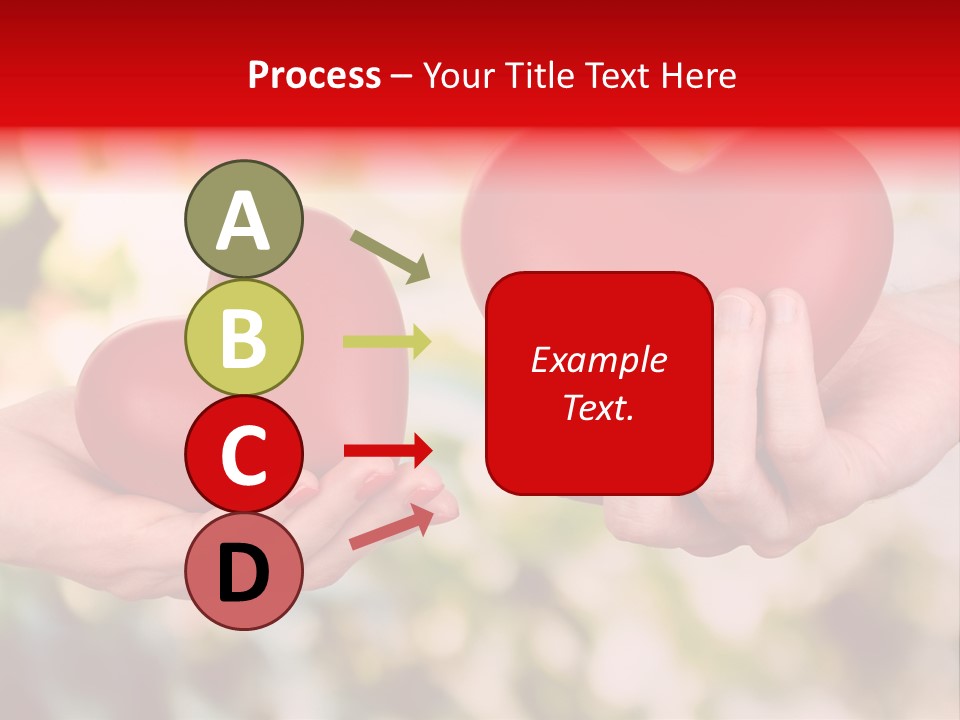 Give Happiness Hand PowerPoint Template