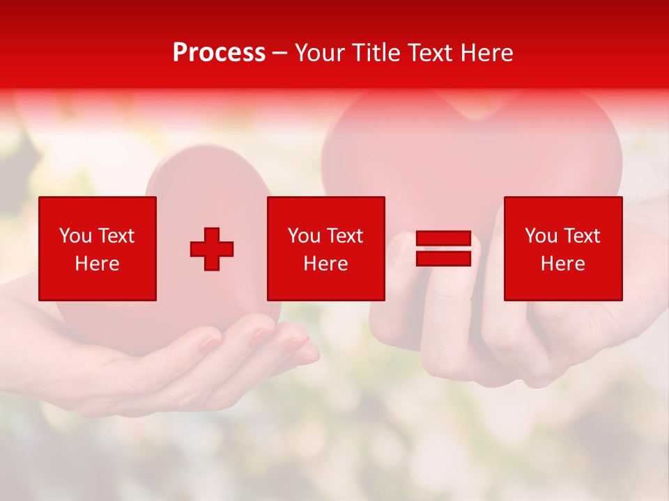 Give Happiness Hand PowerPoint Template
