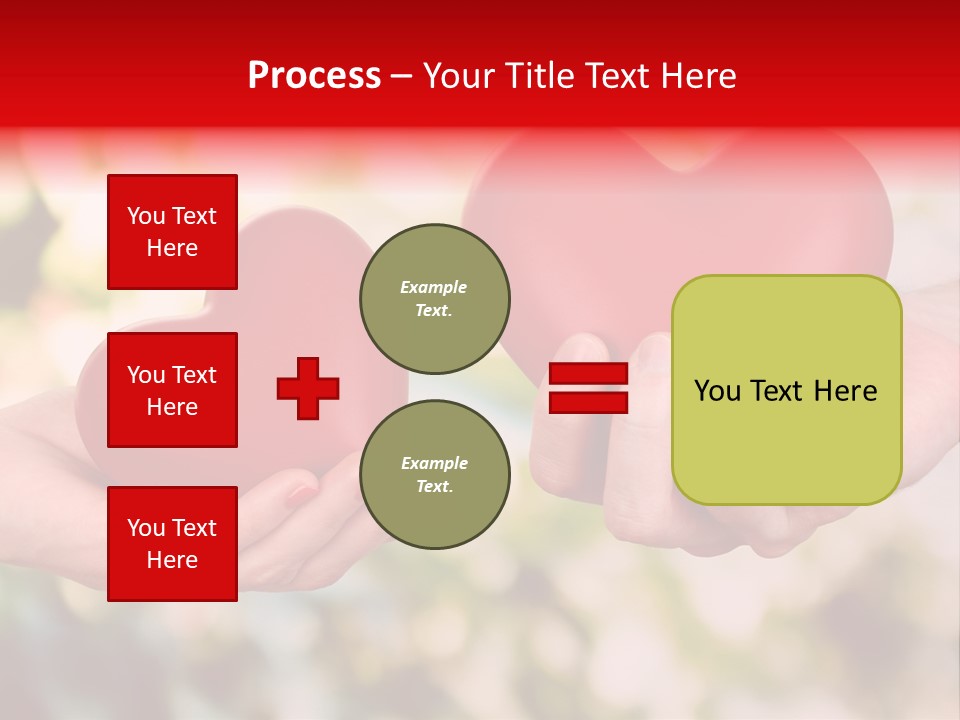 Give Happiness Hand PowerPoint Template