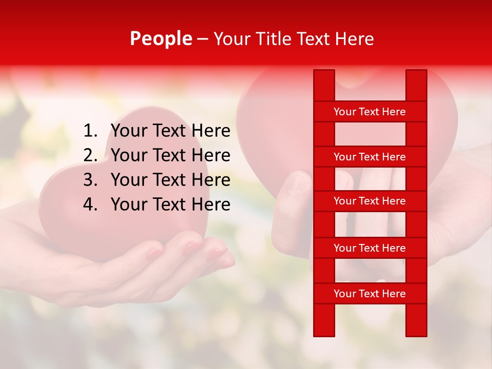 Give Happiness Hand PowerPoint Template