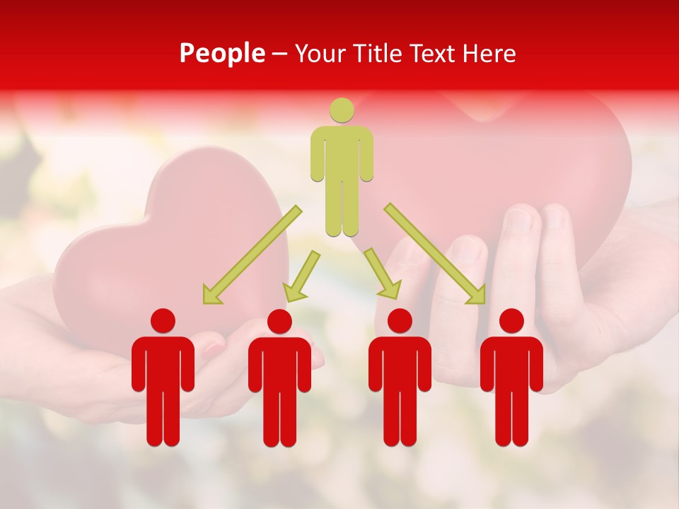 Give Happiness Hand PowerPoint Template