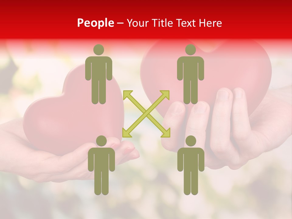 Give Happiness Hand PowerPoint Template