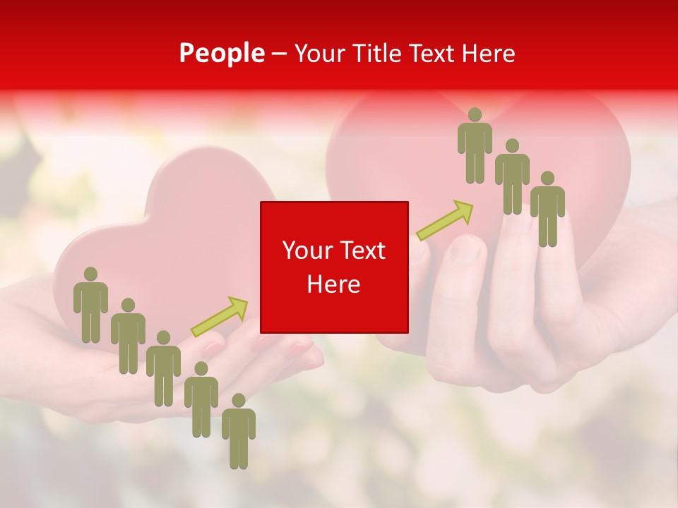 Give Happiness Hand PowerPoint Template