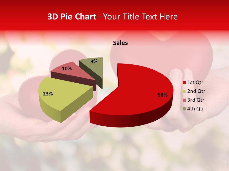 Give Happiness Hand PowerPoint Template