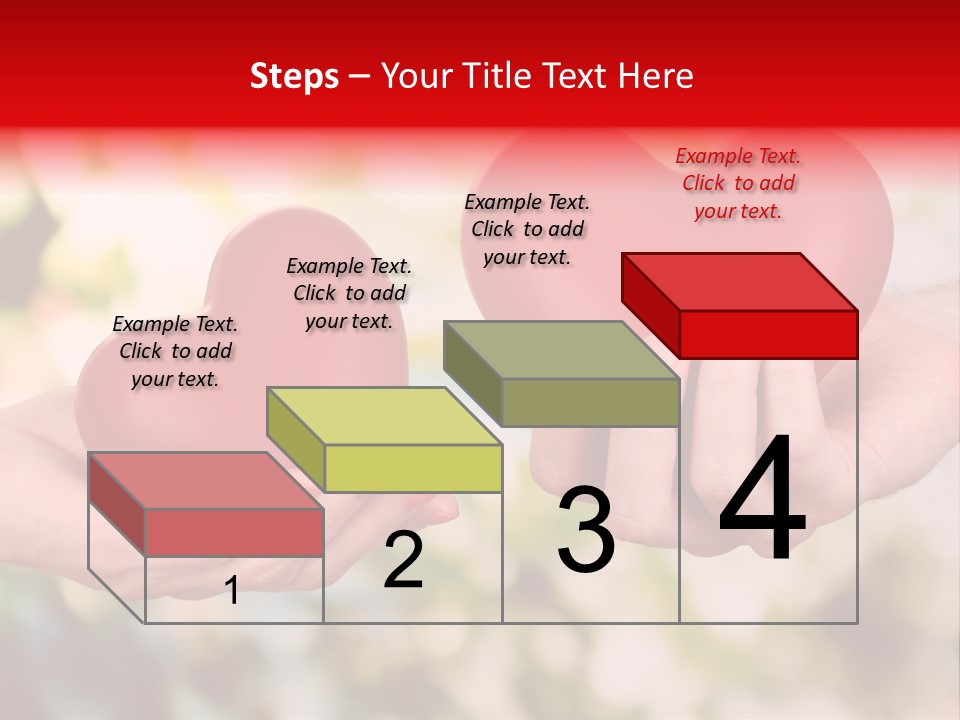 Give Happiness Hand PowerPoint Template