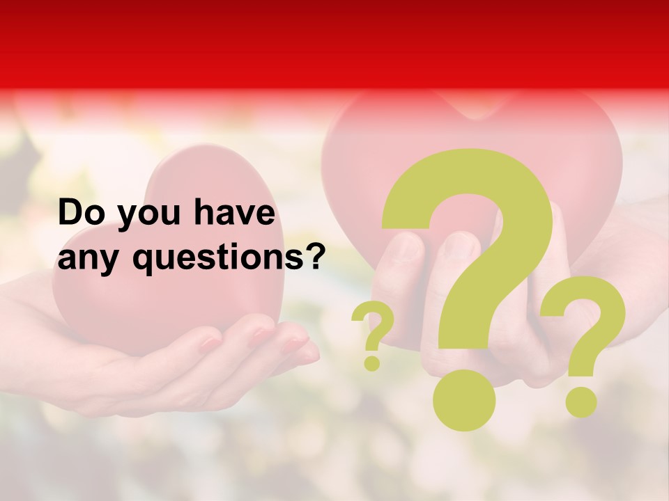 Give Happiness Hand PowerPoint Template