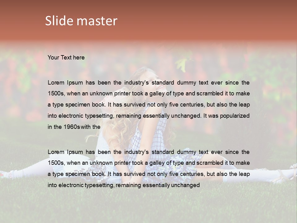 Love Natural Meadow PowerPoint Template