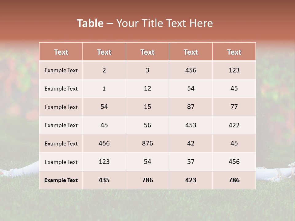 Love Natural Meadow PowerPoint Template