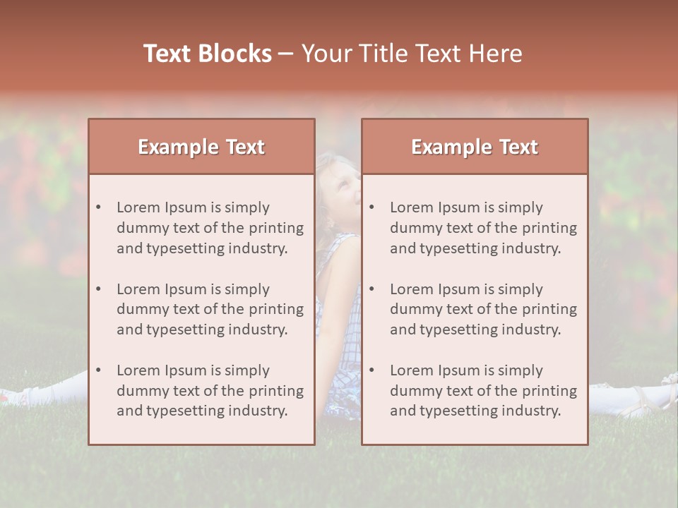 Love Natural Meadow PowerPoint Template