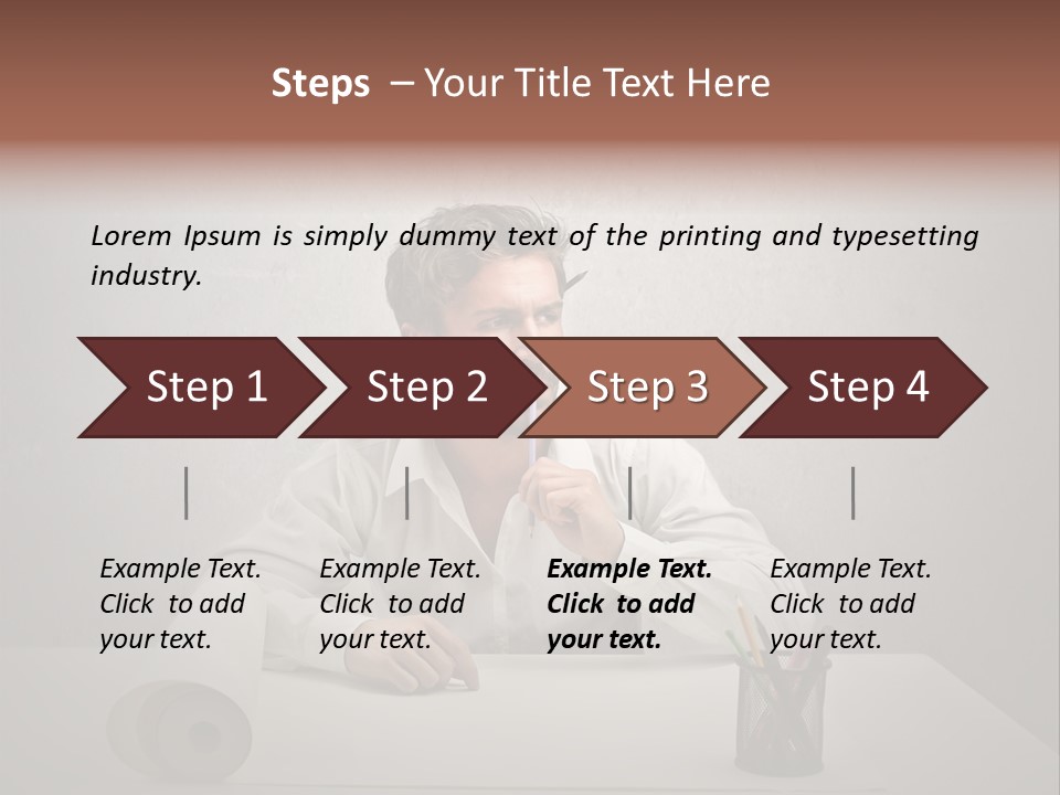 Draw Think Background PowerPoint Template
