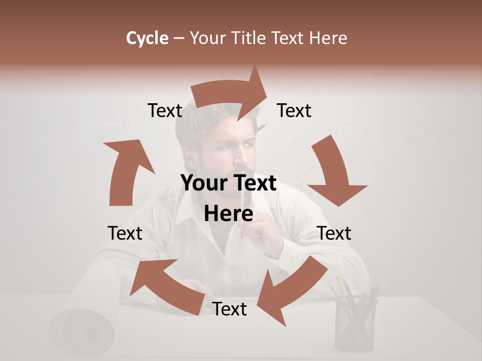 Draw Think Background PowerPoint Template