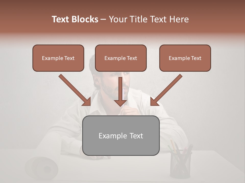 Draw Think Background PowerPoint Template