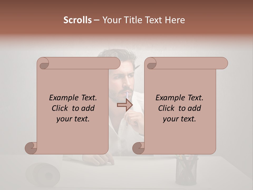 Draw Think Background PowerPoint Template